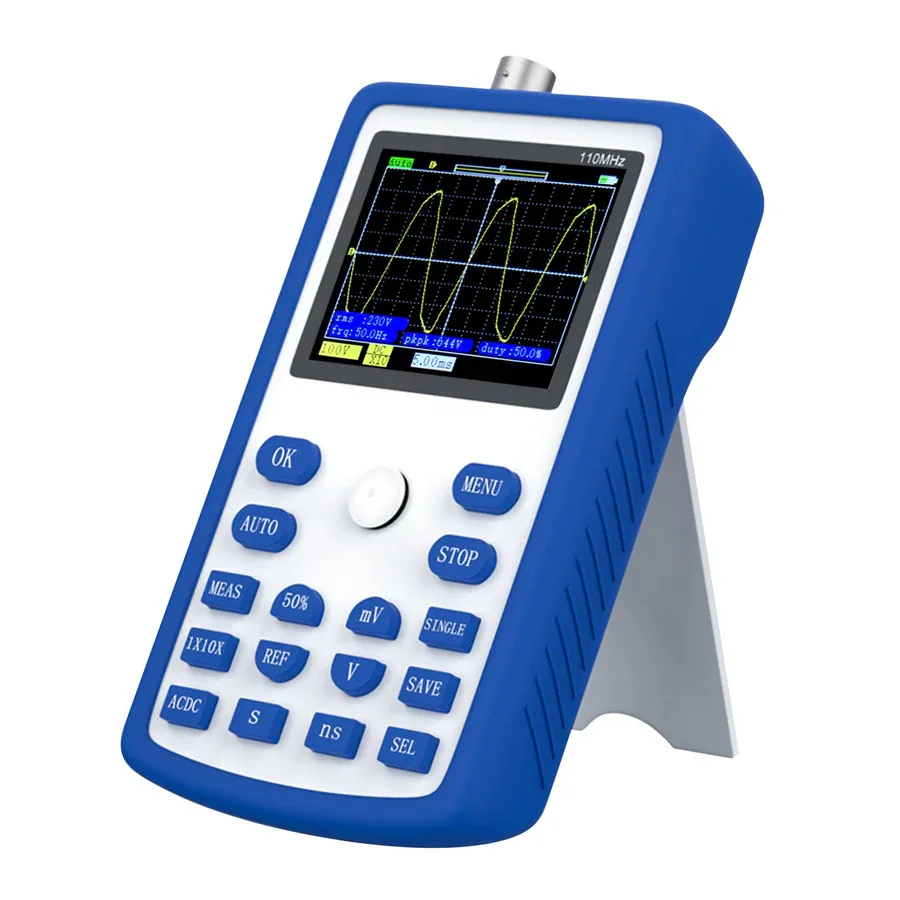 Осциллограф мини портативный цифровой FNIRSI® 1C15 110 МГц 500 МС/с