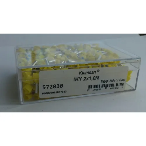 Наконечник изолированный огнестойкий KLEMSAN IKY 2x 1,0-8 572030